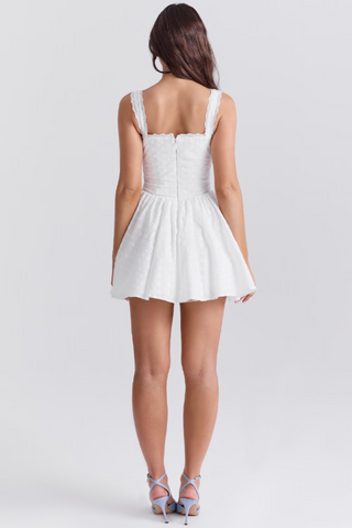 Brigitte Broderie Anglais Corset Mini Dress