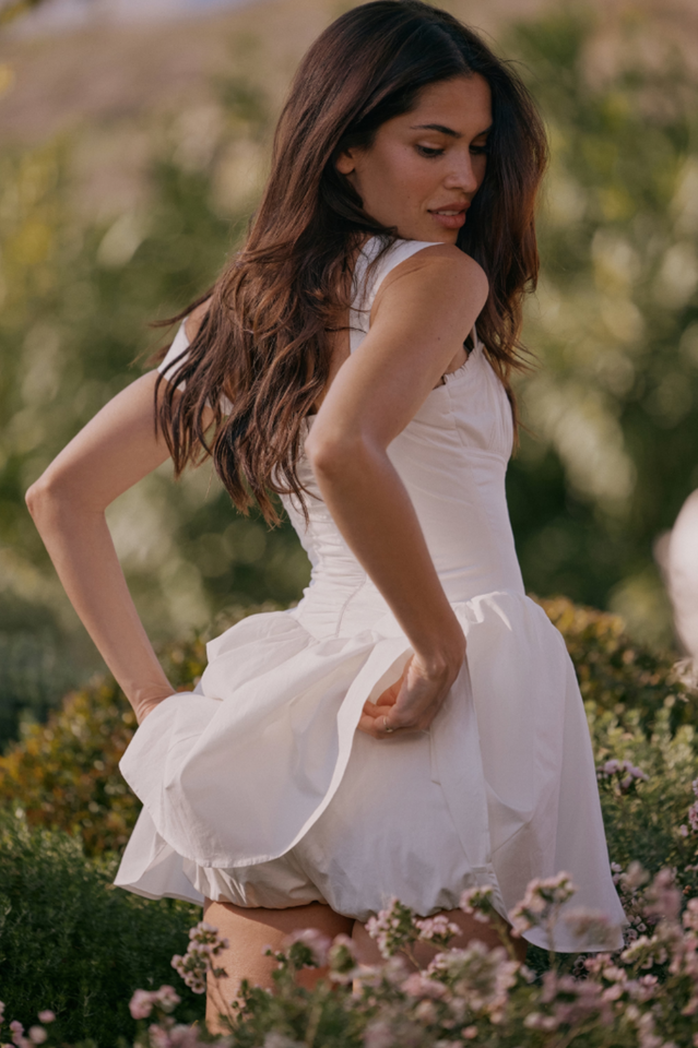 Ophelia Ribbon Print Dress