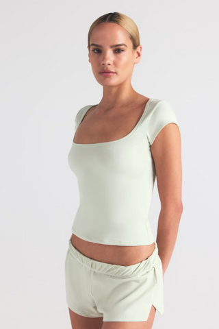 SKIMS Cotton Jersey Scoop Neck T-Shirt