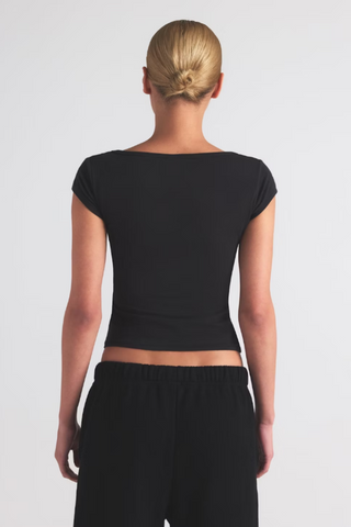SKIMS Cotton Jersey Scoop Neck T-Shirt