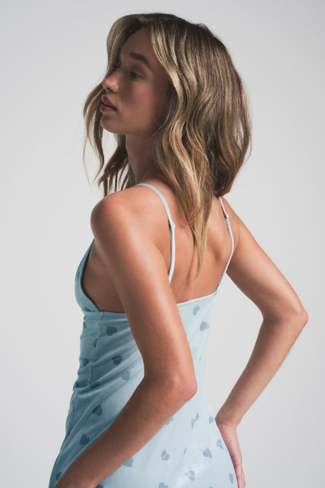 SKIMS Velvet Lace Slip Dress