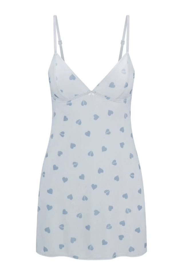 SKIMS Velvet Lace Slip Dress