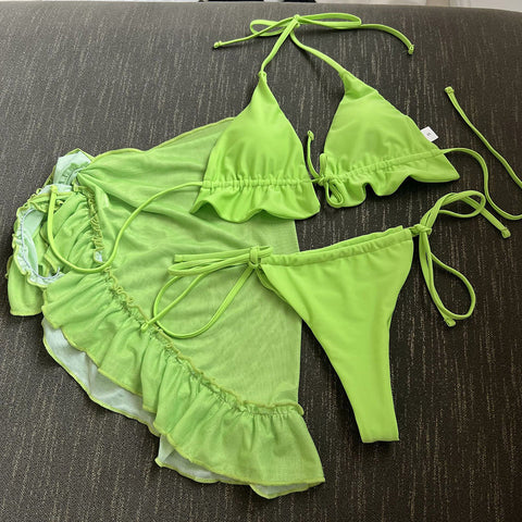 Irma Halter Ruffled Bikini