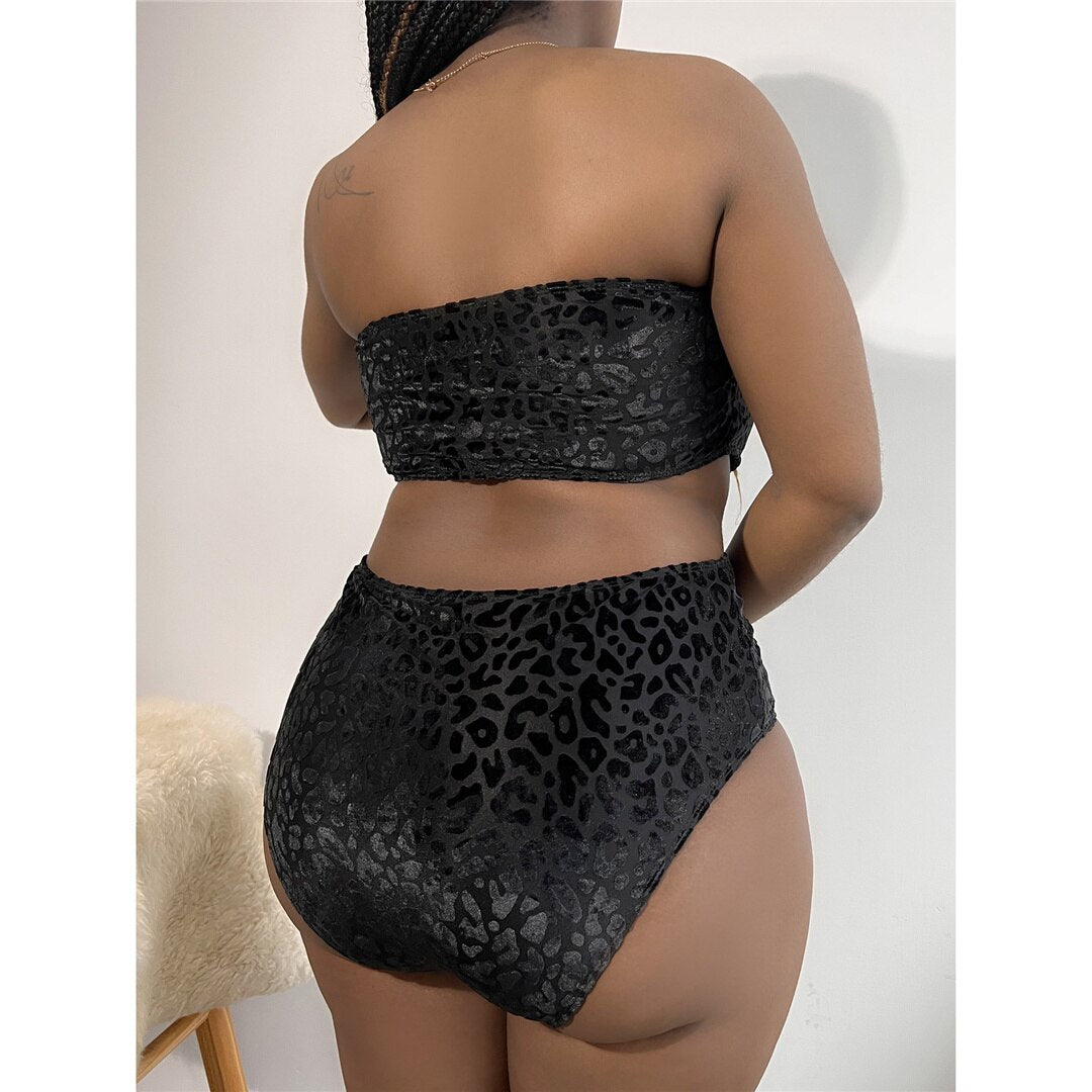 Tammy Plus Size Leopard Bikini