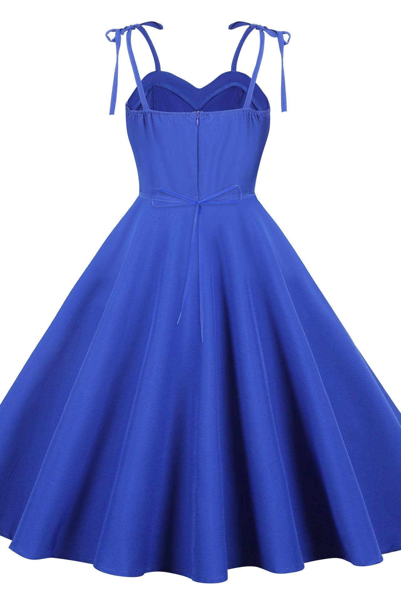 Royal Blue A-Line Sleeveless Cocktail Party Dress