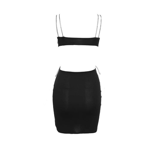 Addicted To Love Diamond Strap Mini Dress