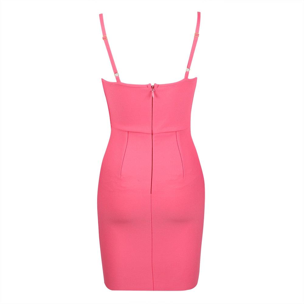 Luminous Lotus Bodycon Corset Mini Dress