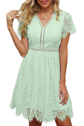 Short Mini Lace A-Line Party Homecoming Dress