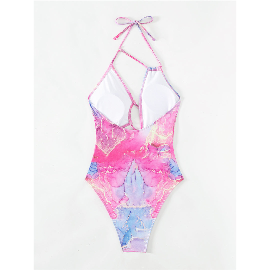 Donna Asymmetric Halter Monokini