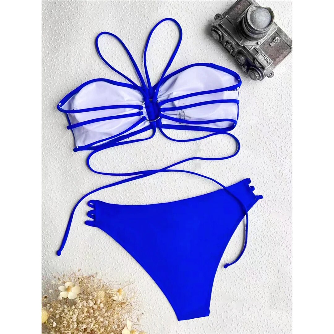 Jenny Strappy High Leg Cut Bikini