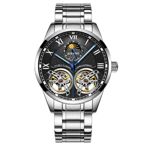 AL8822 Simple Watch - Double Flywheel Automatic Mechanical Wristwatch