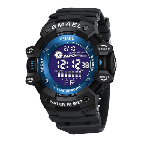 AMSW8050 Simple Watch: Rugged Sport Elegance with LED Digital Precision