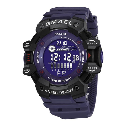 AMSW8050 Simple Watch: Rugged Sport Elegance with LED Digital Precision