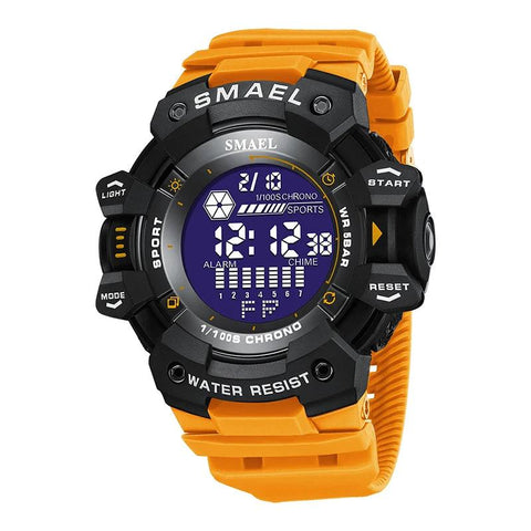 AMSW8050 Simple Watch: Rugged Sport Elegance with LED Digital Precision