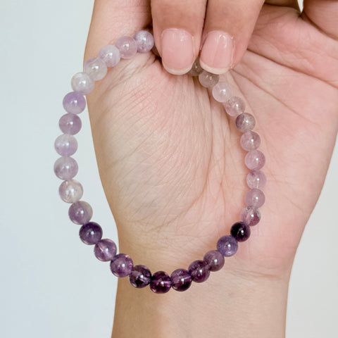 Natural Gradient Amethyst Bracelet