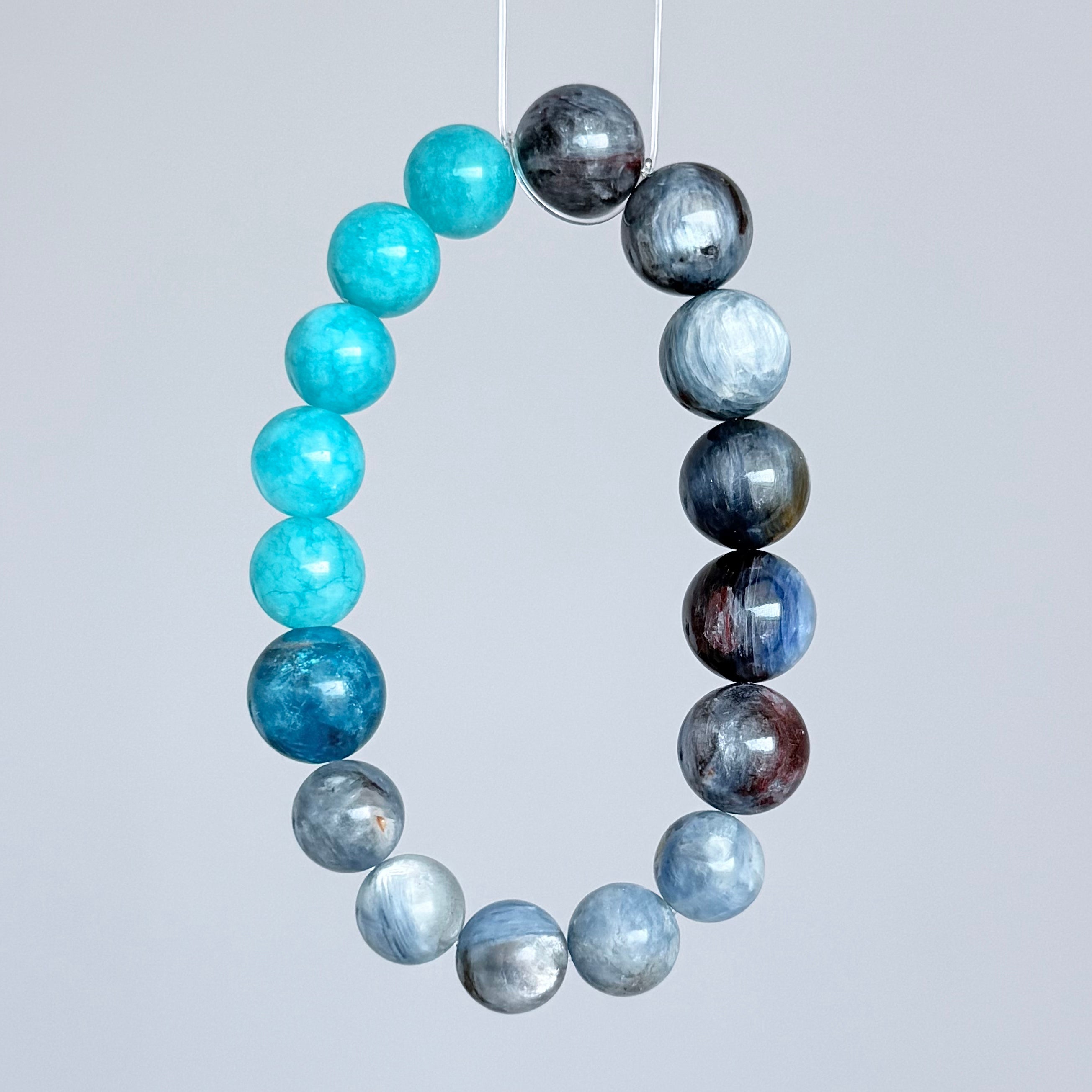 Blue Apatite & Sodalite Crystal Bracelet