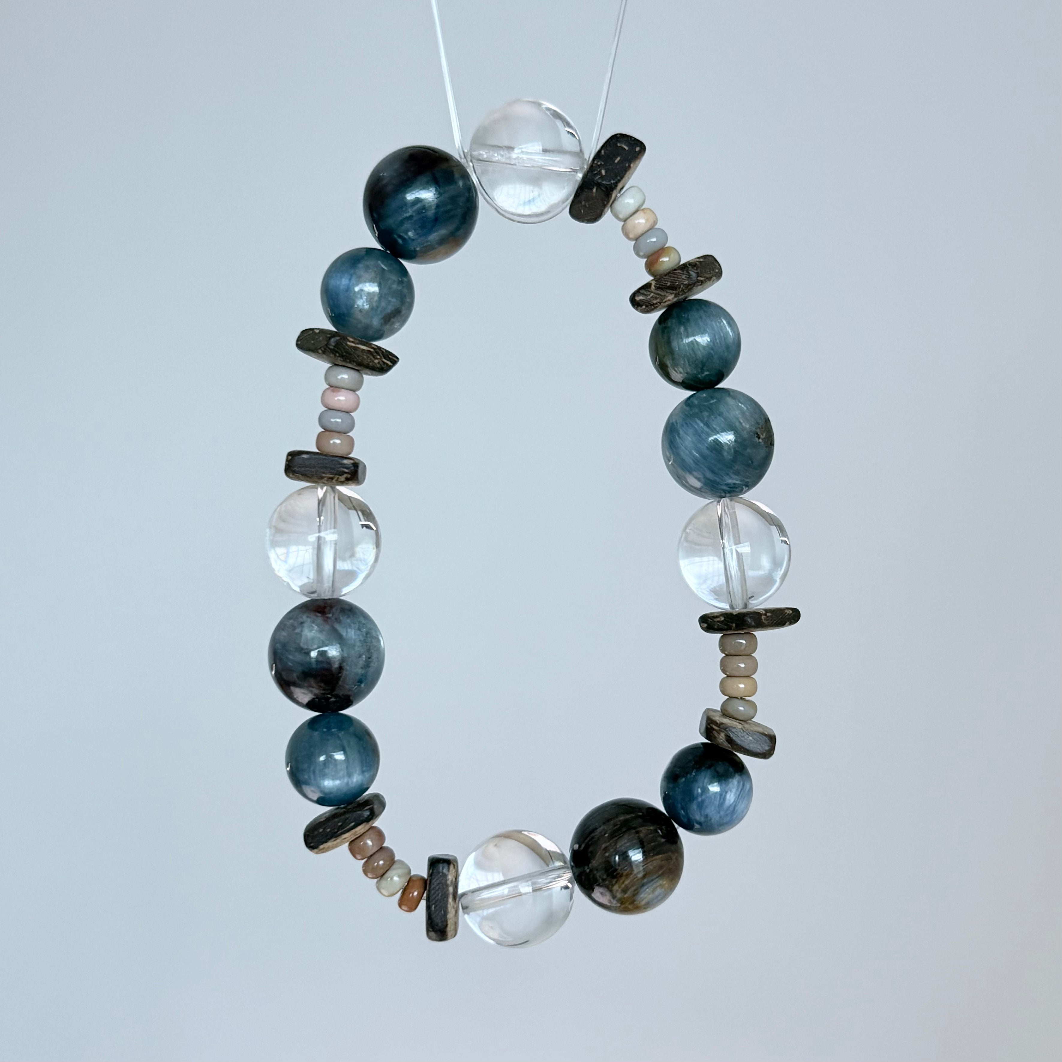 Blue Kyanite & Labradorite Crystal Bracelet