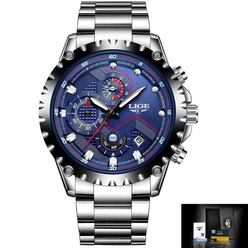 Business Simple Watch SCWTY41 Blue Stainless Steel Quartz