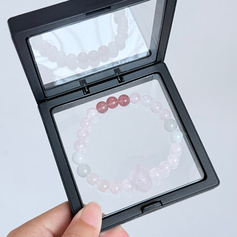 Rose Quartz & Strawberry Quartz Bracelet