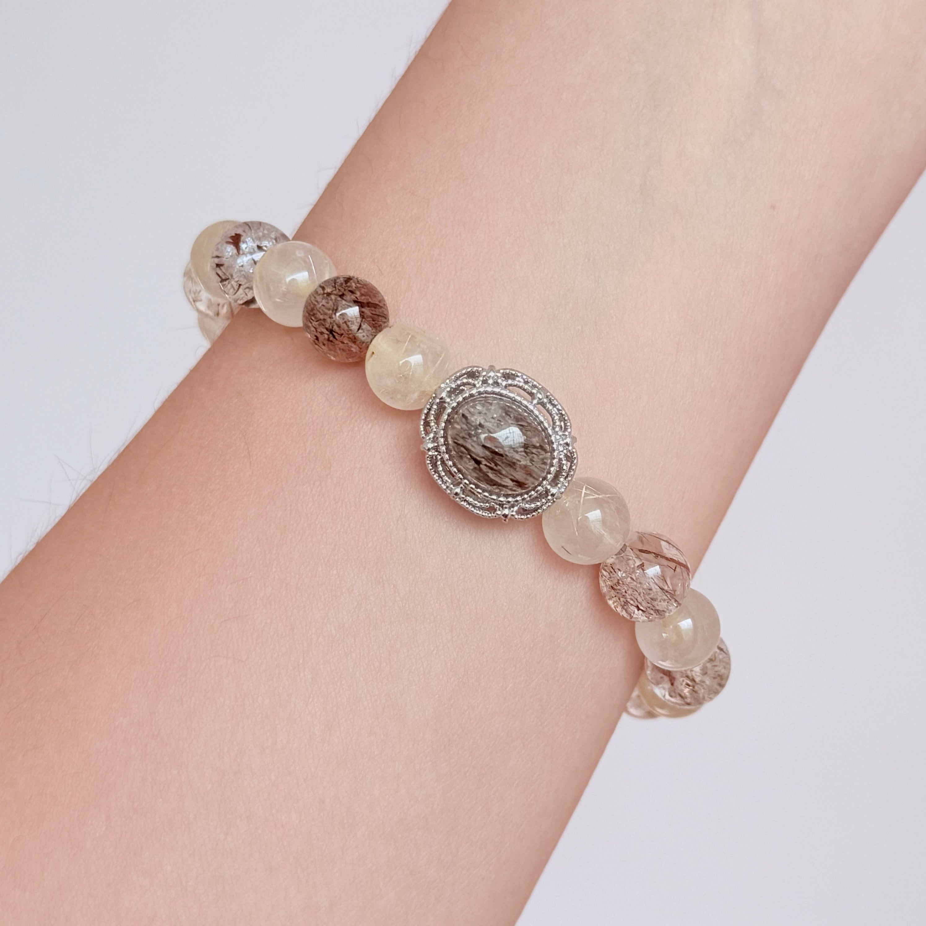 Rutilated Quartz Crystal Bracelet
