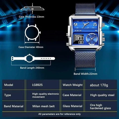 Creative Watch Top Square Sports Quartz Wristwatches MSCWML57