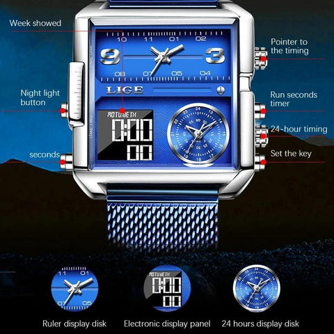 Creative Watch Top Square Sports Quartz Wristwatches MSCWML57