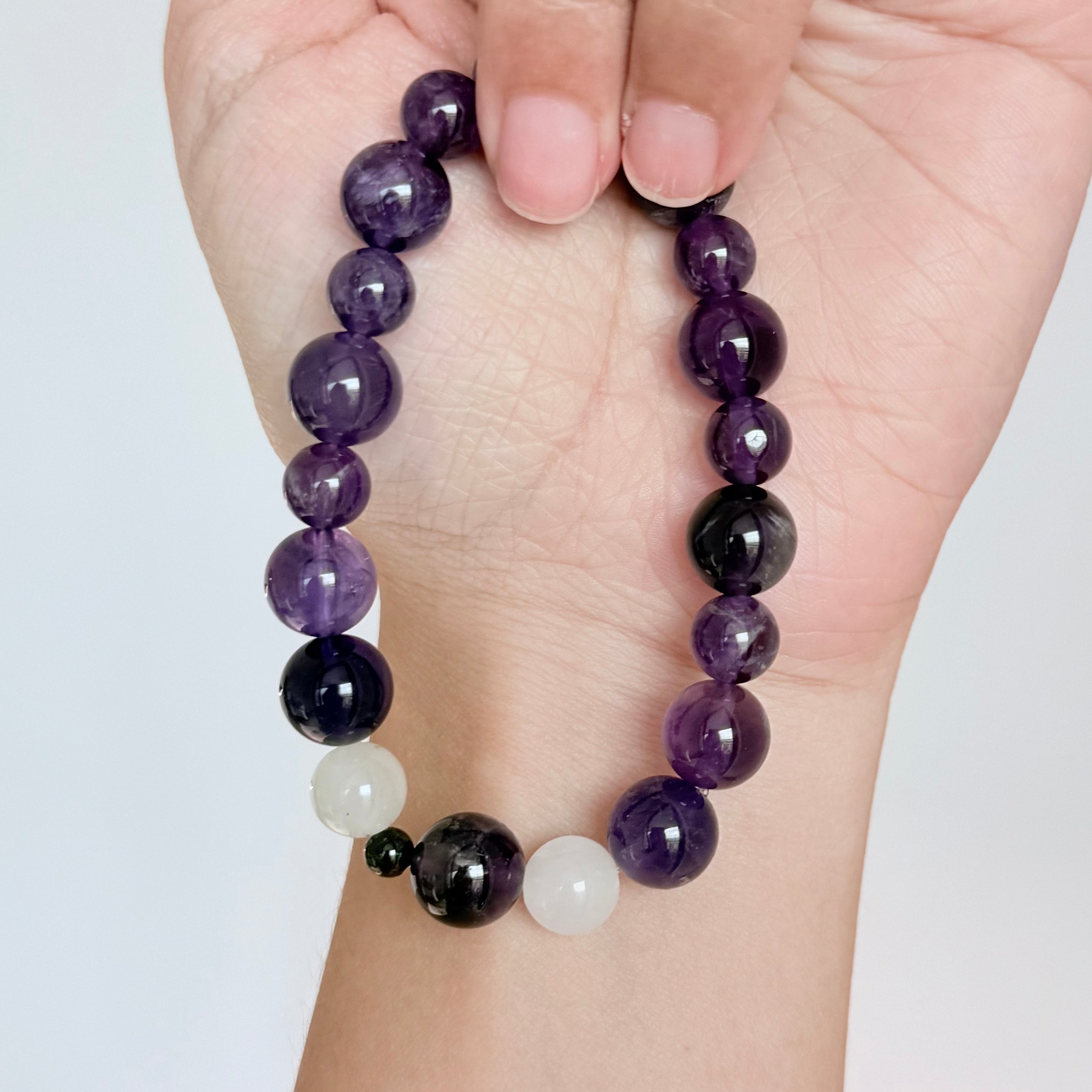 Amethyst & Moonstone Bracelet