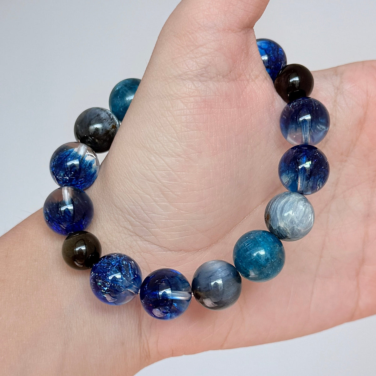 Blue Galaxy Kyanite Crystal Bracelet
