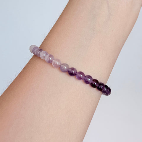 Natural Gradient Amethyst Bracelet