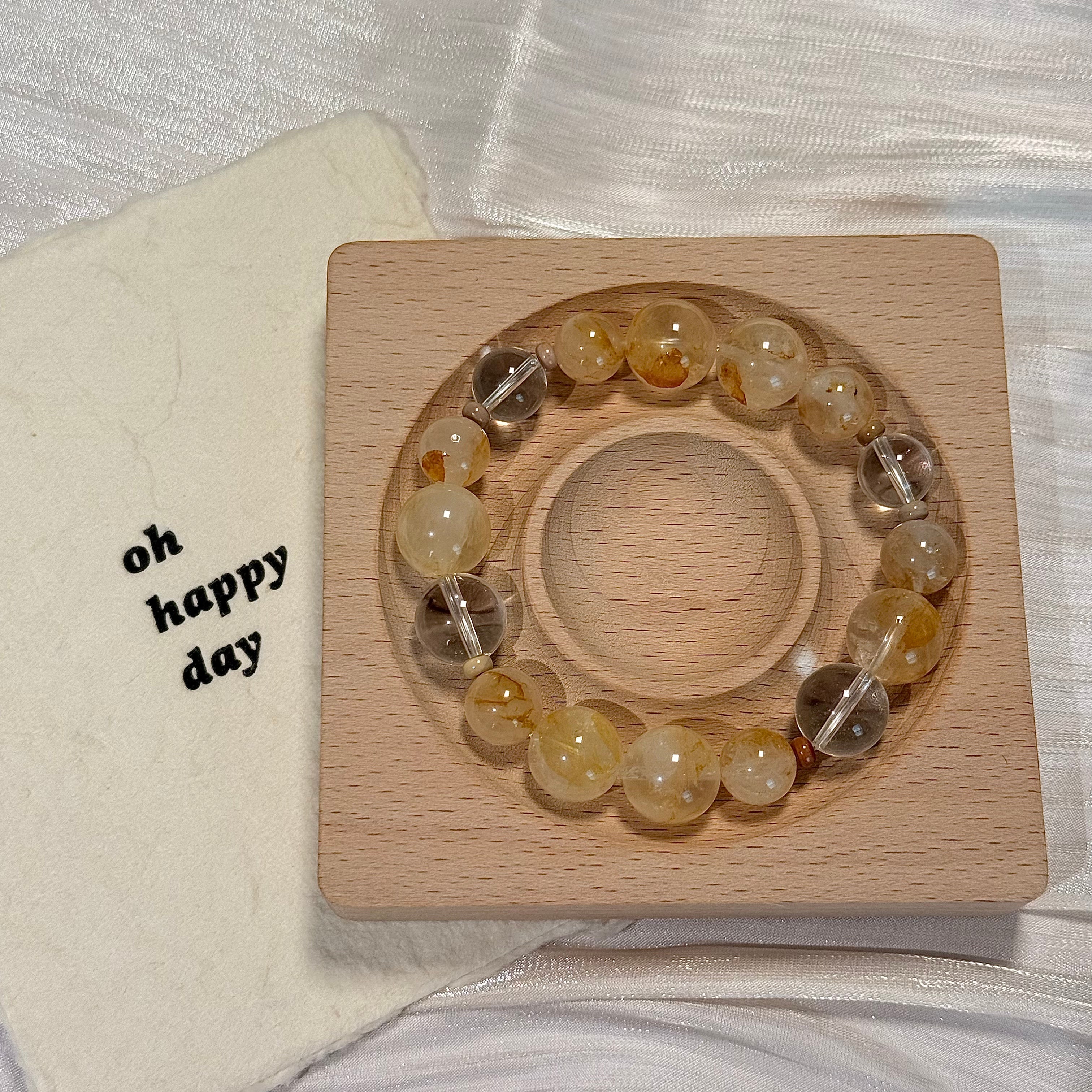 Golden Rutilated Quartz Bracelet