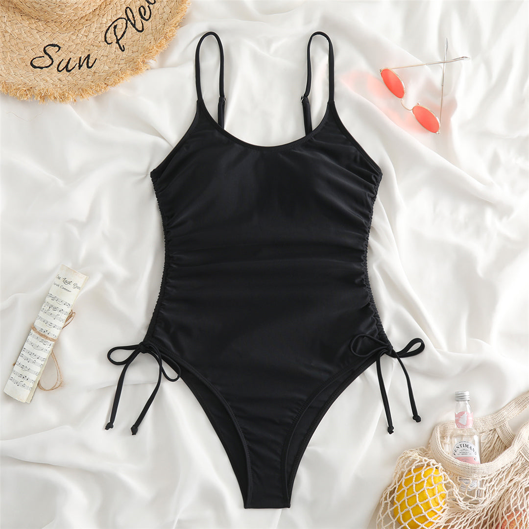 Maggie Lace Up High Leg Monokini