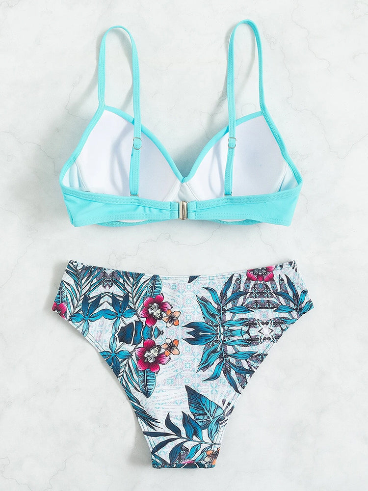 Whitney Leaf Print Bikini