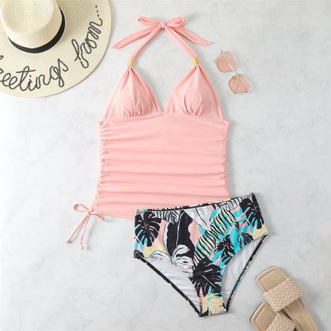 Nicole Printed Halter Bikini