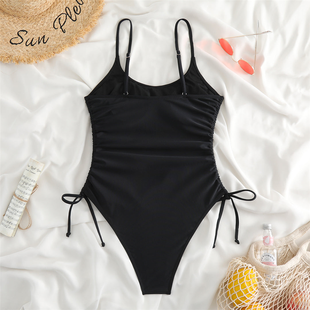 Maggie Lace Up High Leg Monokini