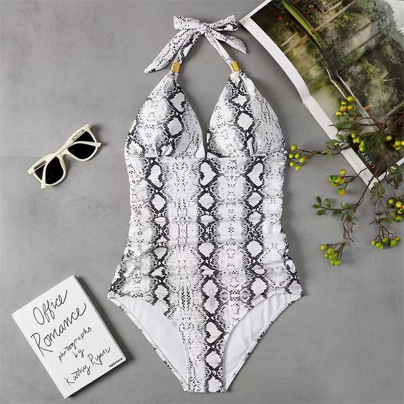 Laurie Plus Size Halter Hot Monokini