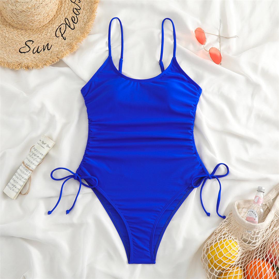 Maggie Lace Up High Leg Monokini