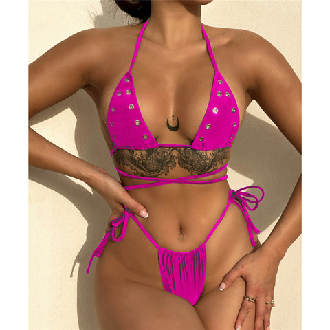 Patsy Wrap Around Hollow Out Halter Bikini