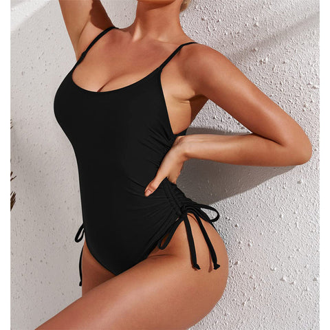 Maggie Lace Up High Leg Monokini