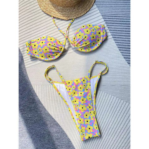 Sophia Printed Halter Bikini