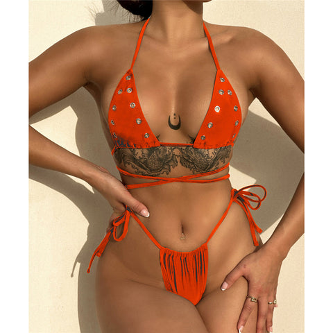 Patsy Wrap Around Hollow Out Halter Bikini