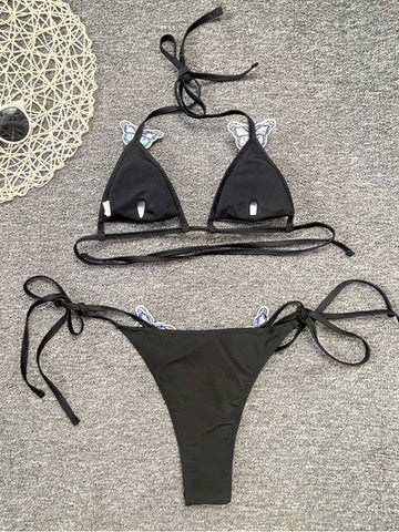 Carol Butterfly Cutout String Bikini