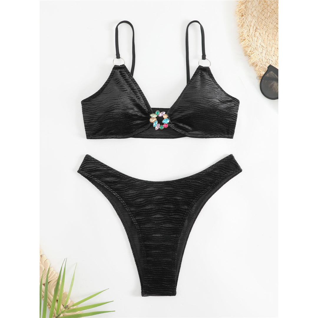 Zara Diamond Rhinestone Brazilian Bikini