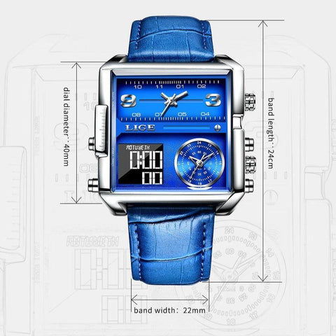 Digital Quartz Simple Watches SWWS34 Waterproof Wristwatch