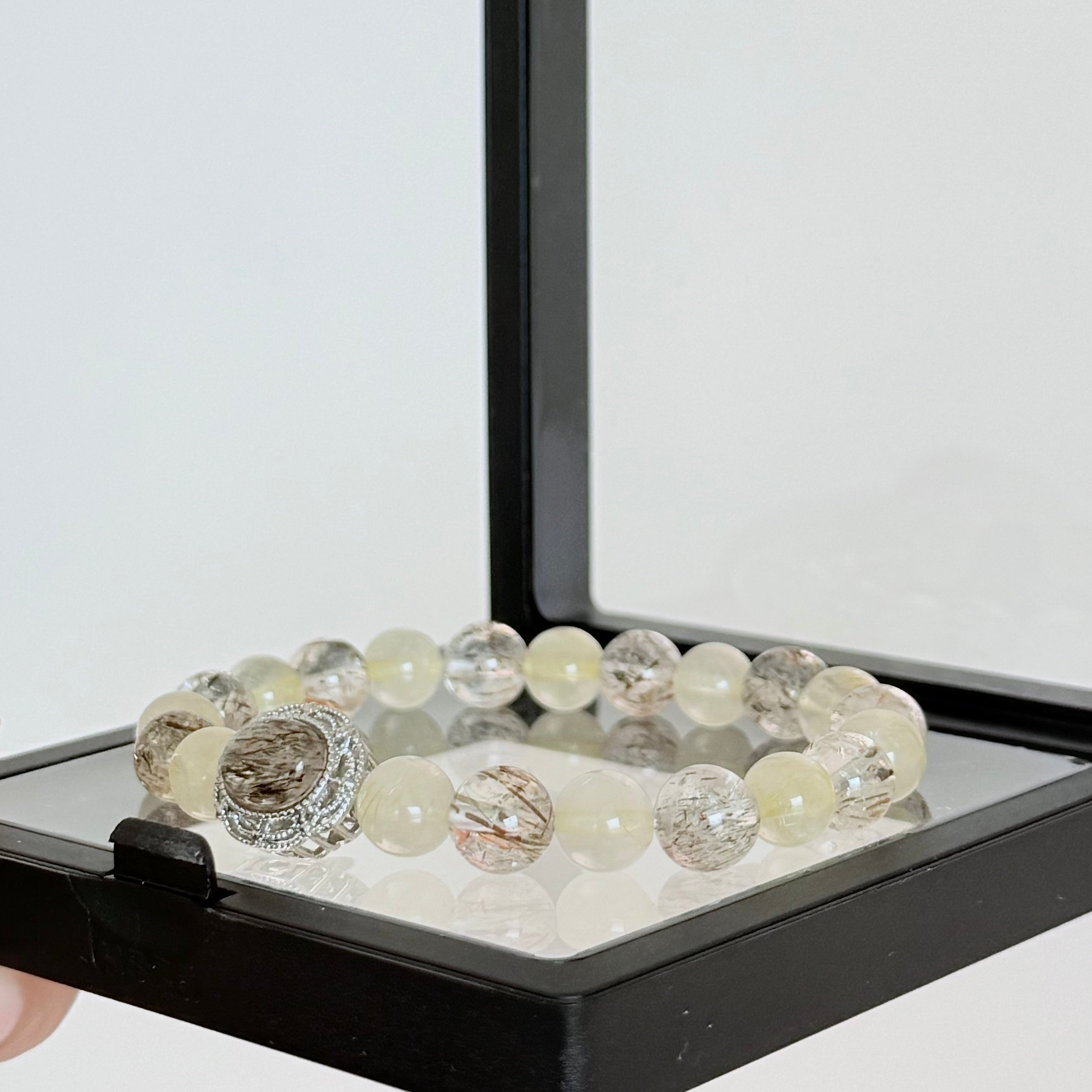 Rutilated Quartz Crystal Bracelet