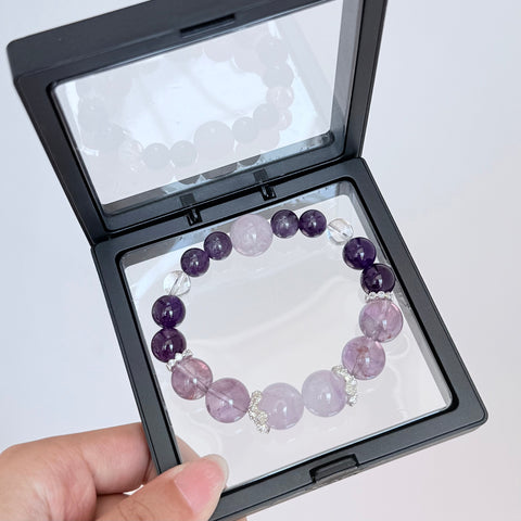Amethyst & Lavender Quartz Bracelet
