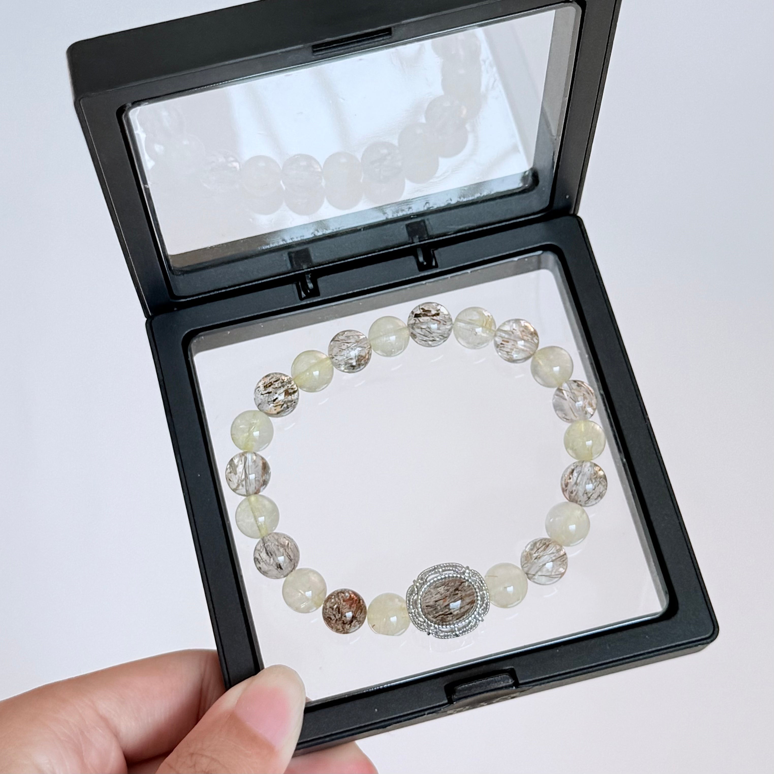 Rutilated Quartz Crystal Bracelet