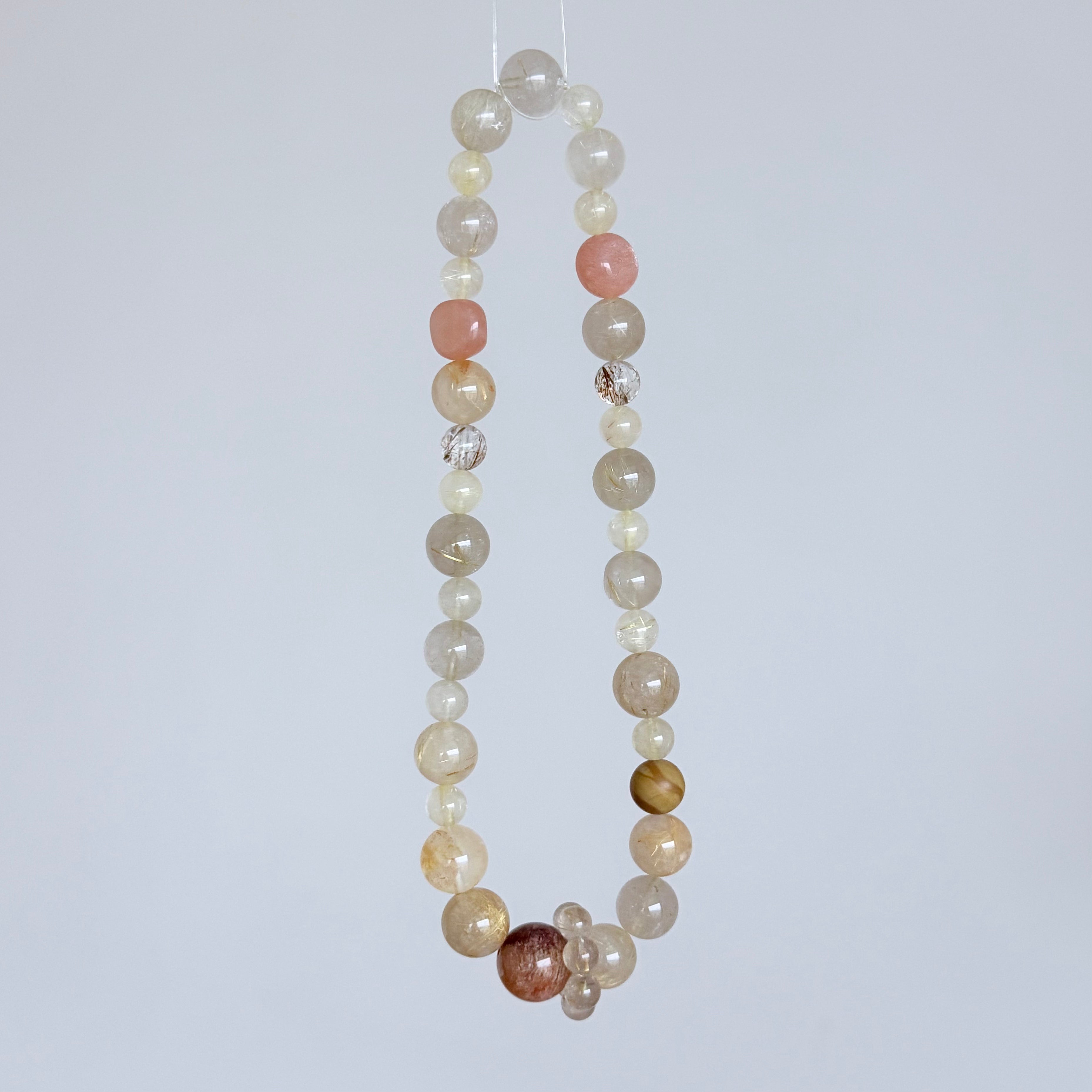 Rutilated Quartz, Citrine & Sunstone Bracelet