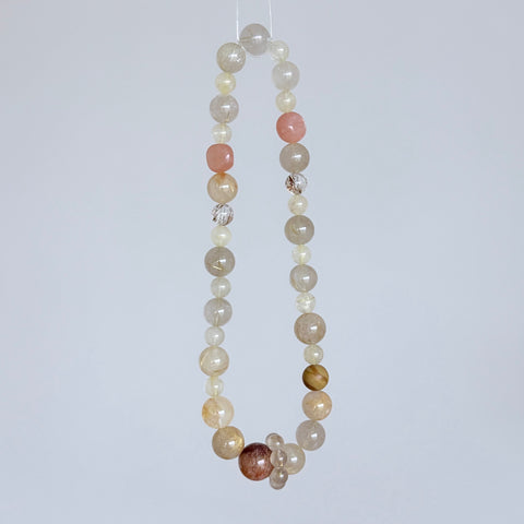 Rutilated Quartz, Citrine & Sunstone Bracelet