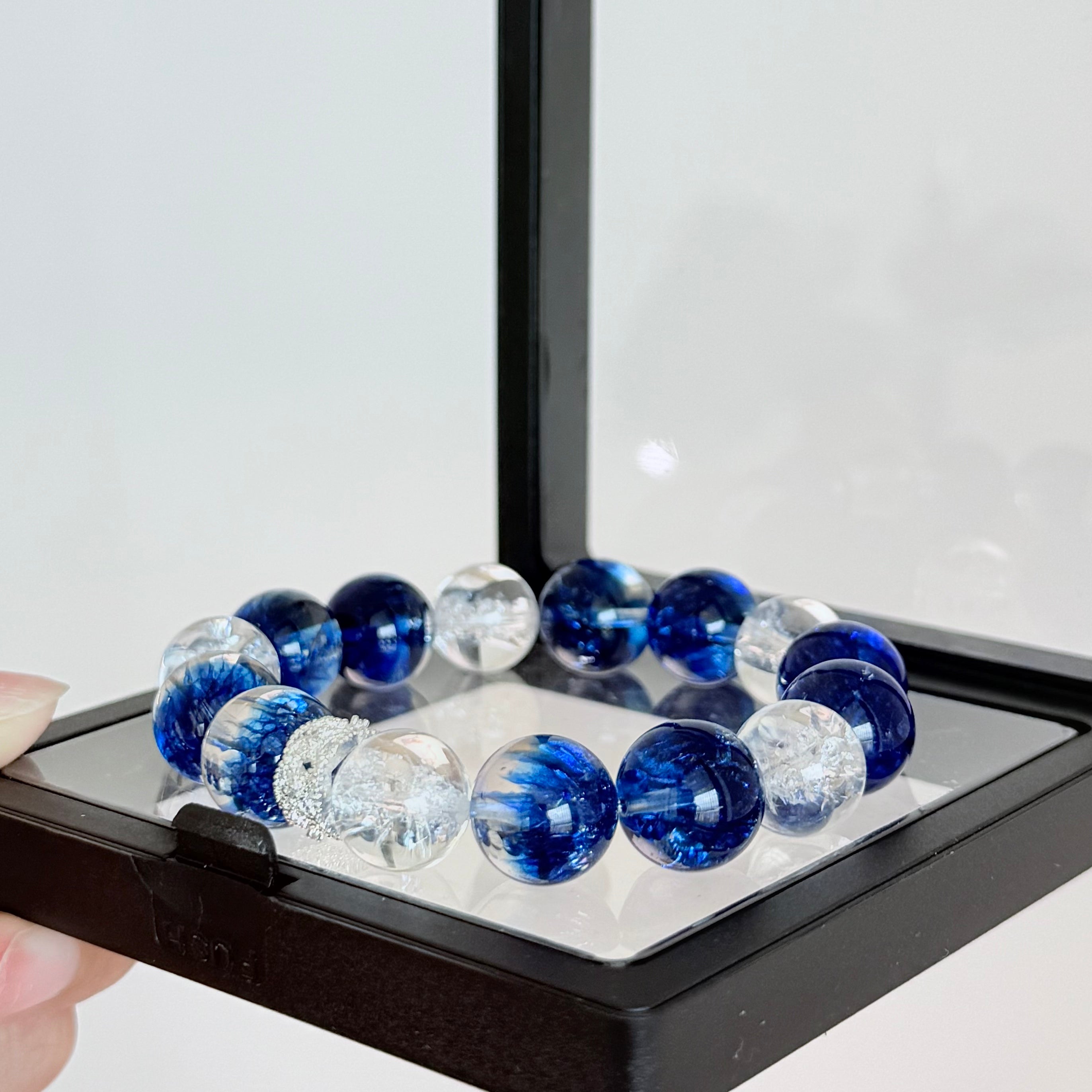 Kyanite & Clear Quartz Crystal Bracelet