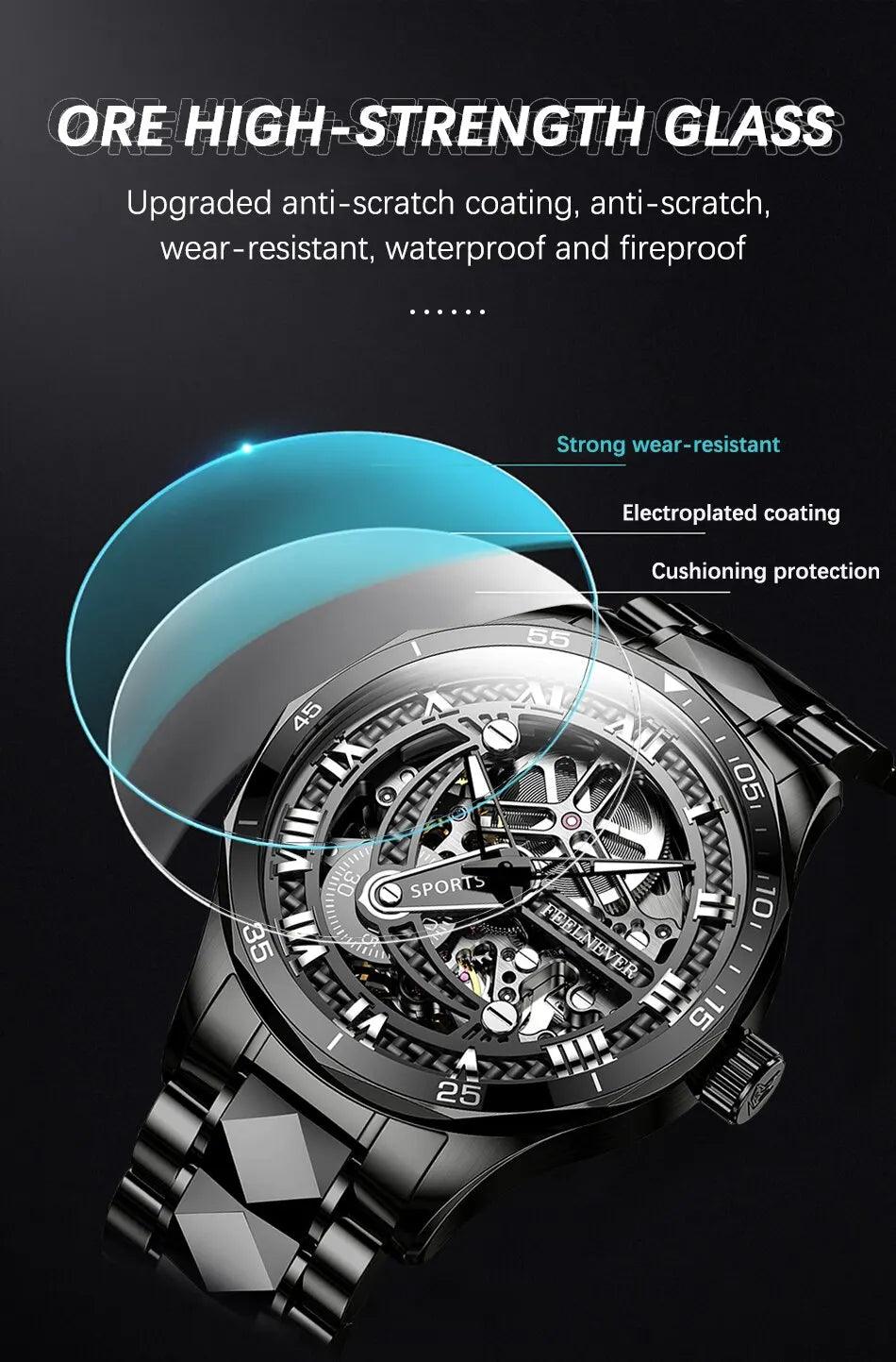 FN1807 Casual Sport Mechanical Wristwatch: Simple and Fashionable